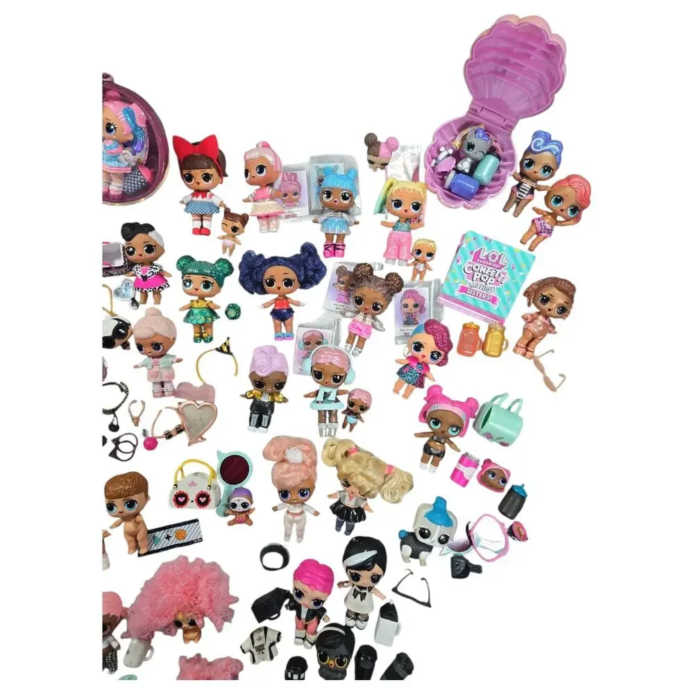 HUGE LOL Surprise Doll Lot 30+ Dolls Pets Lil Sister Accessories Rare HTF Bundle